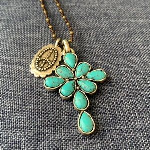 Lucky Brand Large Pendant Silver Necklace